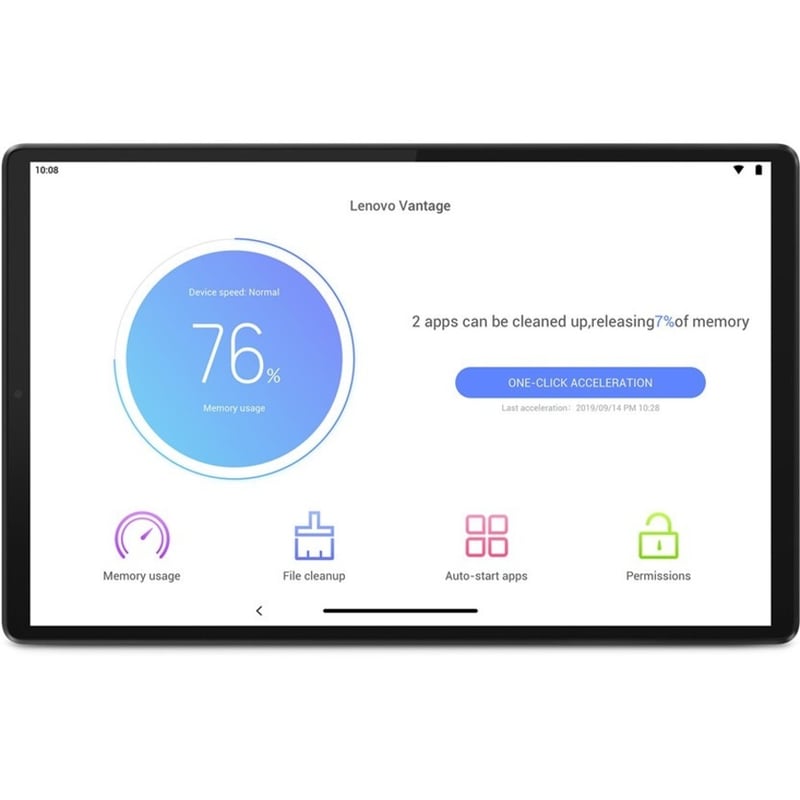 Lenovo Smart Tab M10 TB-X606FA Tablet - 10.3" WUXGA - 4 GB - 64 GB Storage - Android 9.0 Pie - Platinum Gray