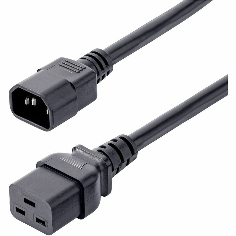 StarTech.com 6ft (1.8m) Heavy Duty Power Cord, C14 to C19, 15A 250V, 14AWG, PDU Power Cord, Server Power Cable, UL Listed - Thumbnail 1