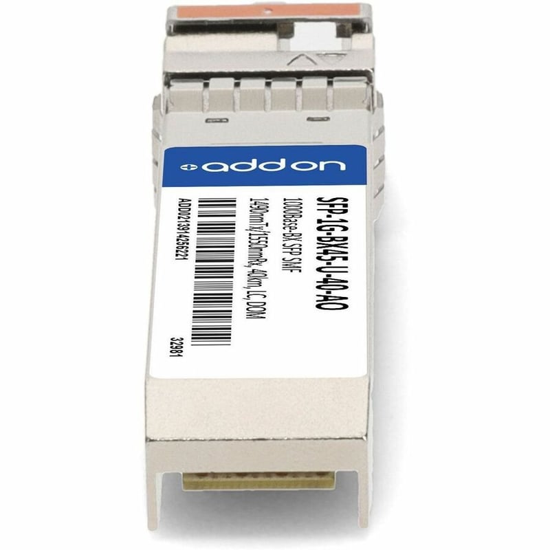AddOn MSA and TAA 1000Base-BX SFP Transceiver (SMF, 1490nmTx/1550nmRx, 40km, LC, DOM) - Thumbnail 4
