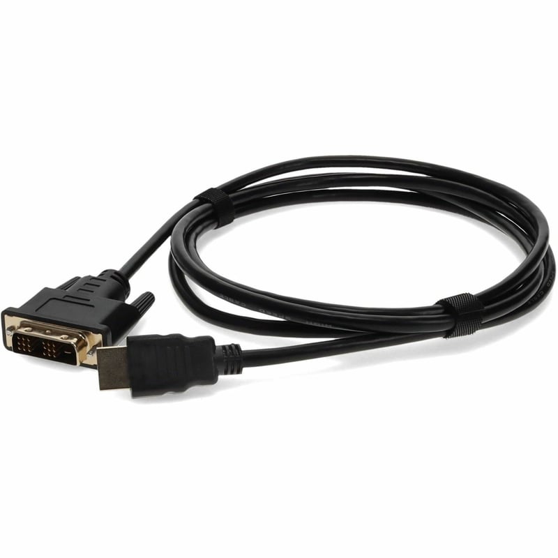 5PK 6ft HDMI 1.3 Male to DVI-D Single Link (18+1 pin) Male Black Cables For Resolution Up to 1920x1200 (WUXGA) - Thumbnail 1