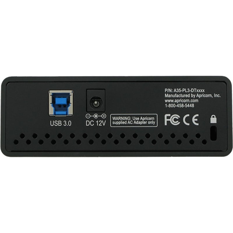 Apricorn Aegis Padlock DT FIPS ADT-3PL256F-18TB 18 TB Desktop Hard Drive - External - Black - TAA Compliant - Thumbnail 5