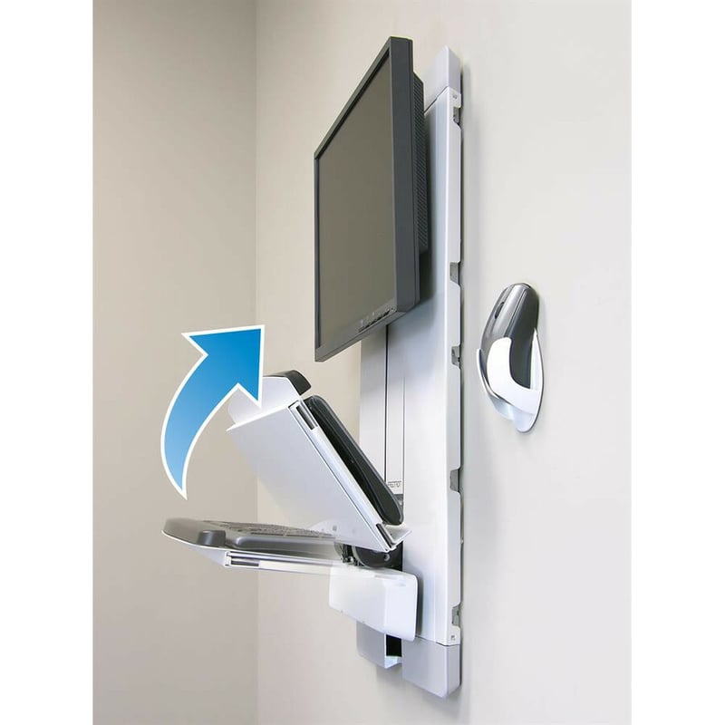 Ergotron Wall Mount for Keyboard - White - Thumbnail 4