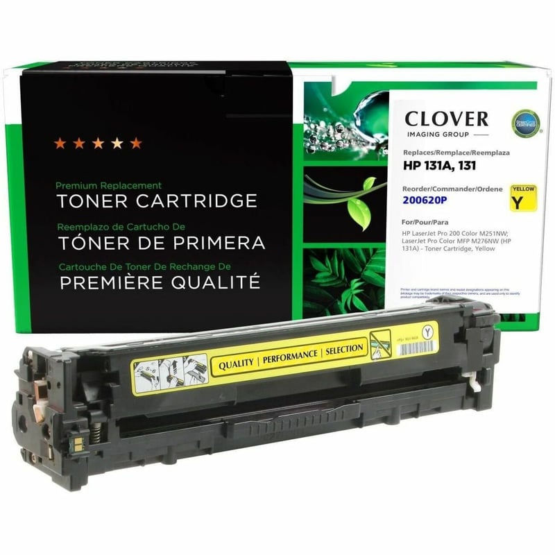 Clover Imaging Remanufactured Yellow Toner Cartridge for HP 131A (CF212A) - Thumbnail 1