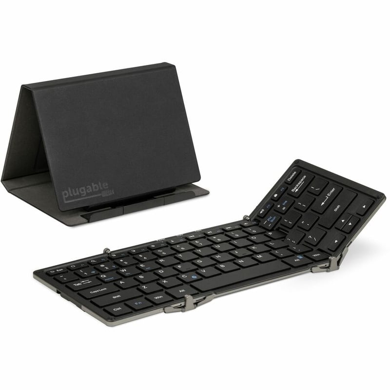 Plugable's award winning portable monitor (USBC-PDMON), stand (PT-STAND1) and portable keyboard (BT-KEY3XL) bundle - Thumbnail 5