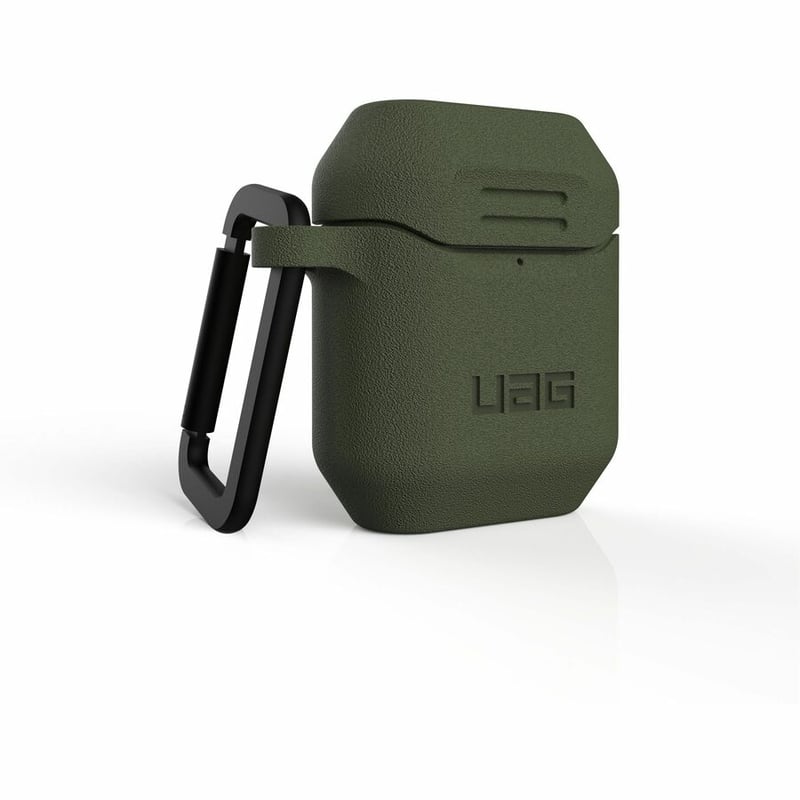 APPLE AIRPODS SILICONE CASE V2-OLIVE - Thumbnail 4