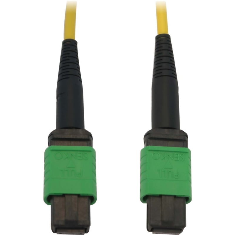 Eaton Tripp Lite Series 40/100G Singlemode 9/125 OS2 Fiber Optic Cable (12F MTP/MPO-APC F/F), LSZH, Yellow, 7 m (23 ft.) - Thumbnail 1
