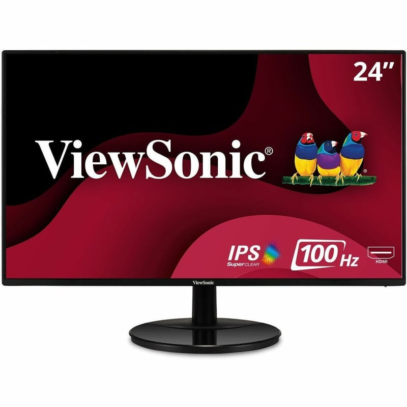 ViewSonic VA2459-SMH 24 Inch IPS 1080p LED Monitor with 100Hz, HDMI and VGA Inputs - Thumbnail 1