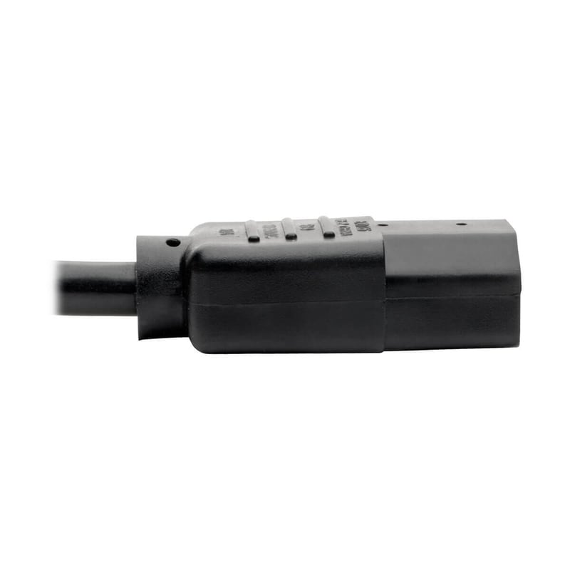 Eaton Tripp Lite Series Y Splitter Power Cable, NEMA 5-15P to 2x C13 - 10A, 125V, 18 AWG, 1.5 ft. (0.45 m), Black - Thumbnail 5