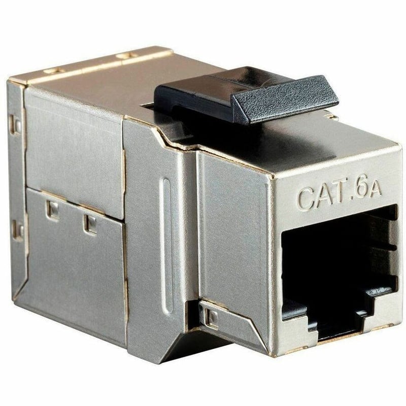 MONOPRICE 8P8C RJ45 CAT6A SHIELDED INLINE COUPLER TYPE KEYSTONE JACK - Thumbnail 3