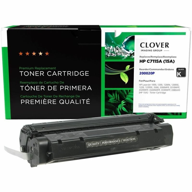 Clover Imaging Remanufactured Toner Cartridge for HP 15A (C7115A) - Thumbnail 1