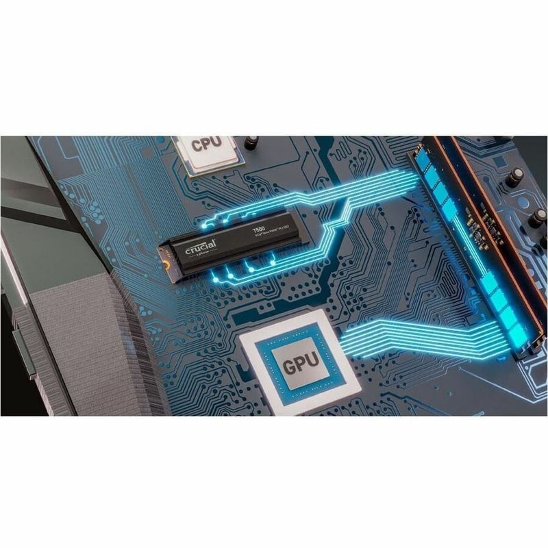 CRUCIAL 1TB T500 PCIE 4.0 X4 M.2 INTERNAL SSD WITH HEATSINK - Thumbnail 3