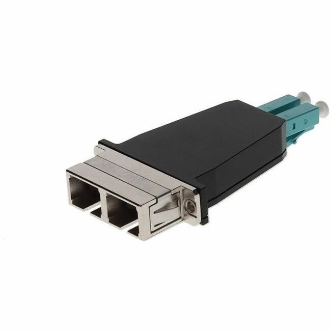AddOn LC Male to SC Female MMF Duplex OM3 Fiber Optic Adapter - Thumbnail 1