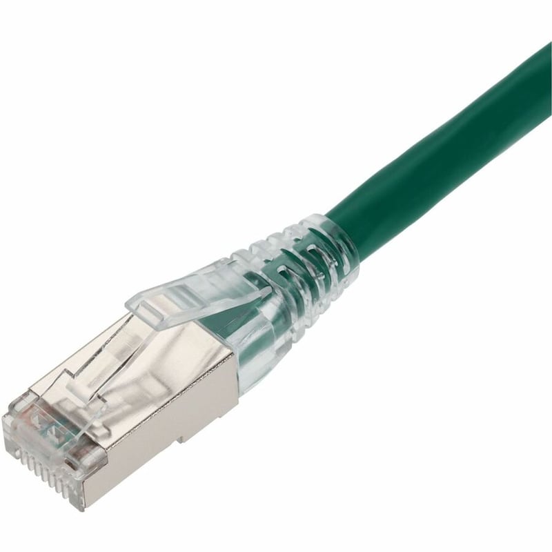AddOn 4ft Green CAT 6A Shielded PVC Ethernet Cable Snagless Easy Clear Boot RJ-45 M/M - Thumbnail 2