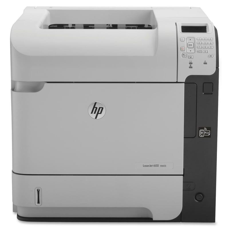 HP LaserJet 600 M603N Desktop Laser Printer - Refurbished - Monochrome - Thumbnail 1