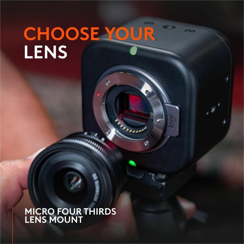 Logitech Mevo Core Wireless Live Streaming Camera, 4K Video Camera With Interchangeable Lens, Multicam Ready, Intuitive App Control - Thumbnail 3