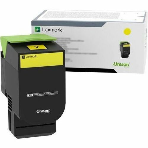Lexmark High Yield Laser Toner Cartridge - Yellow - 1 Pack - Thumbnail 1