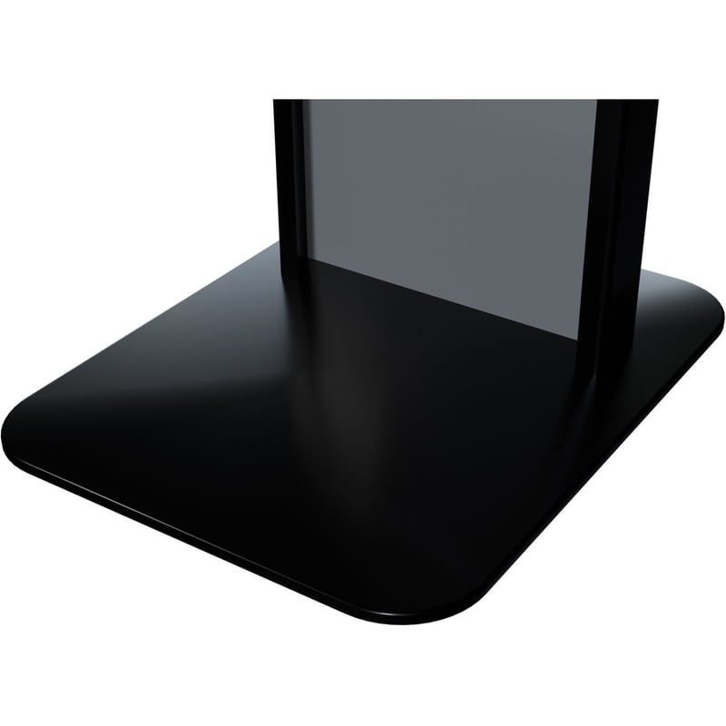 CTA Digital Customizable Dual Enclosure Locking Floor Stand Kiosk with Graphic Card Slot for Branding for 10.2" iPad 7th/ 8th/ 9th Gen & More (Black) - Thumbnail 5