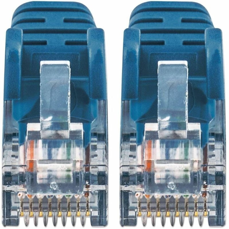 CAT6A U/UTP SLIM NETWORK PATCH CABLE, 10 FT., BLUE - Thumbnail 2