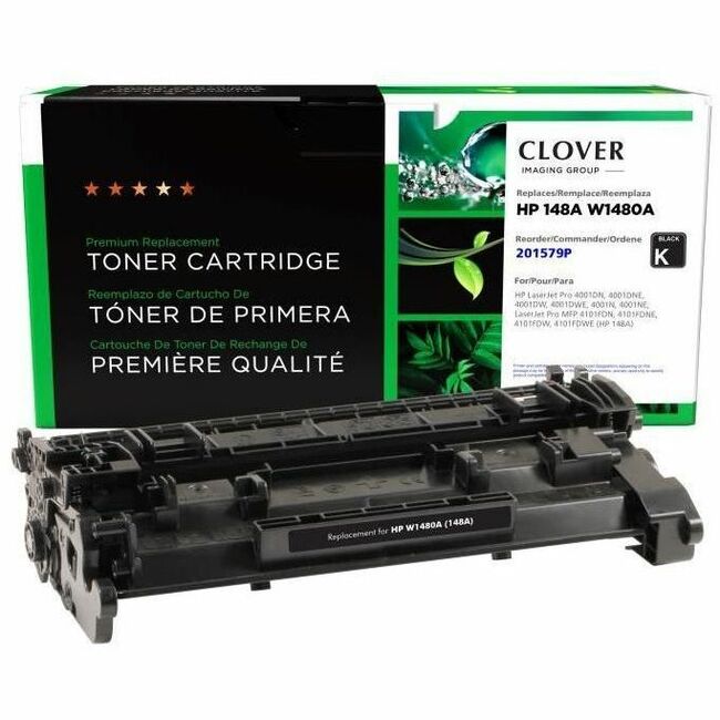 CLOVER IMAGING REMAN FOR HP W1480A BLACK TONER CARTRIDGE NEW CHIP - Thumbnail 1