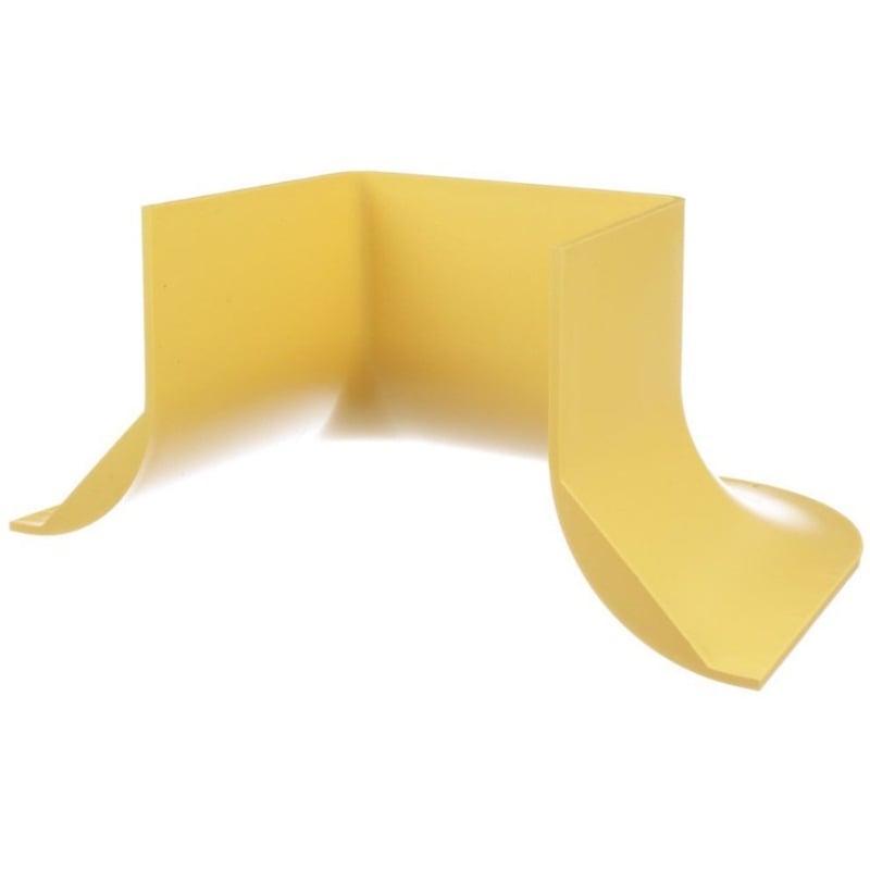 Panduit FiberRunner Bend Radius Control Trumpet, 4x4, Yellow - Thumbnail 3