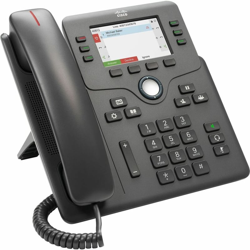 CISCOIPPHONE6871WITHPOWERADAPTERFORNORTHAMERC REMANUFACTURED - Thumbnail 2