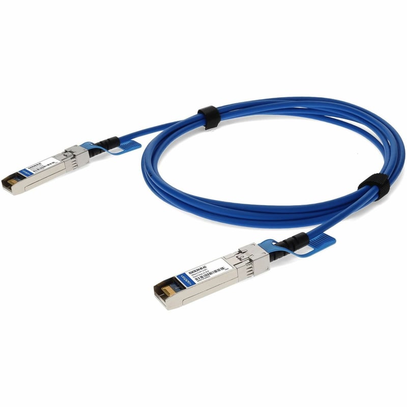 AddOn Intel® XDACBL3M Compatible TAA Compliant 10GBase-CU SFP+ Direct Attach Cable (Passive Twinax, Blue, 3m) - Thumbnail 1