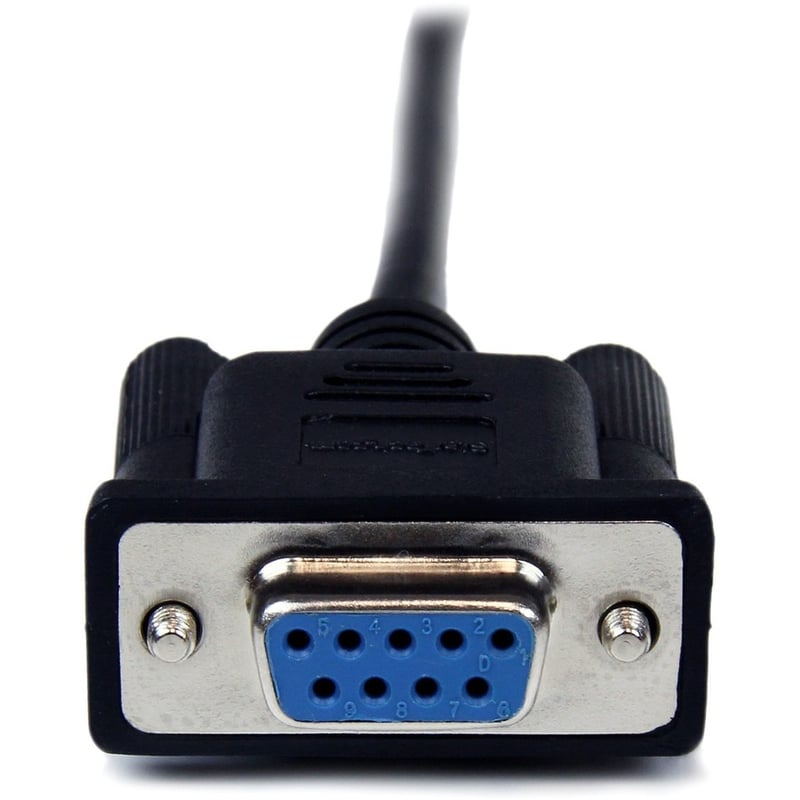 StarTech.com 1m Black DB9 RS232 Serial Null Modem Cable F/M - Thumbnail 3