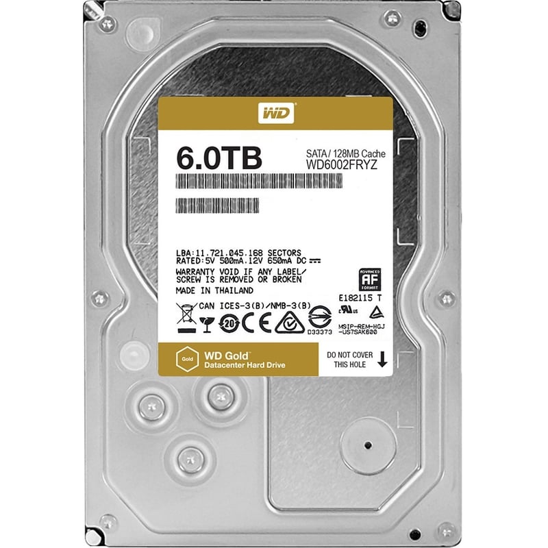 WD RE 6TB 7200RPM SATA-6GBPS 128MB BUFFER 3.5INCH INTERNAL HARD - Thumbnail 1
