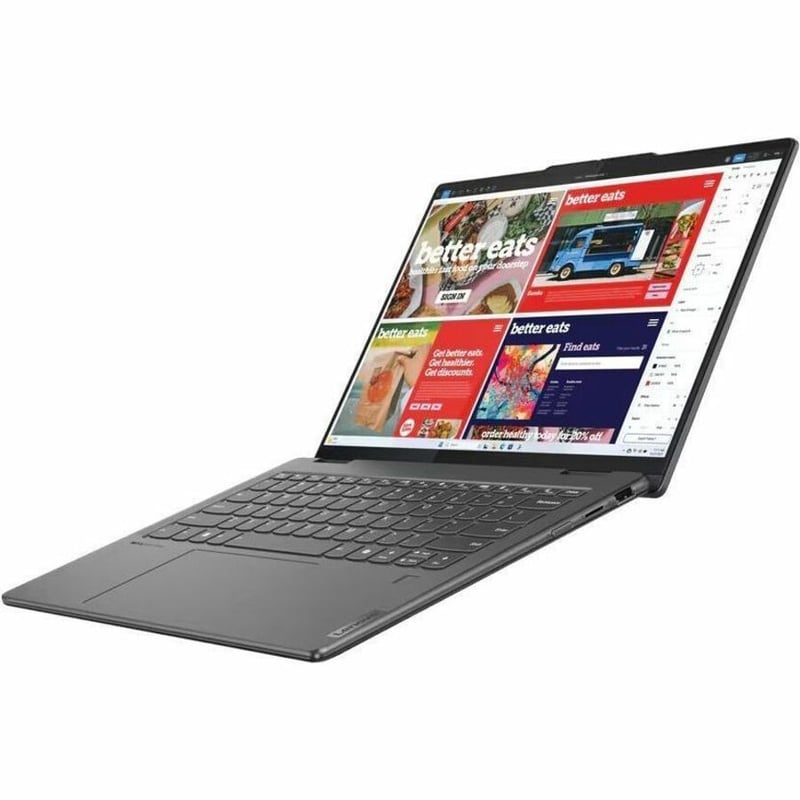 Lenovo Yoga 7 14IML9 83DJ0002US 14" Touchscreen Convertible 2 in 1 Notebook - WUXGA - 60 Hz - Intel Core Ultra 7 155U - 16 GB - 1 TB SSD - English (US) Keyboard - Storm Gray - Thumbnail 2