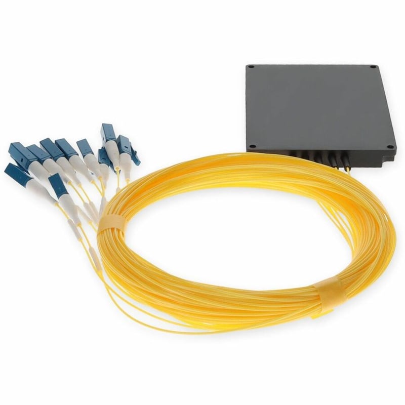 AddOn 2 Channel Compact DWDM MUX and DEMUX (Duplex), ITU 100GHz, Channels 21-22 with Express Port, Monitor Port, Pigtail, and UPC/LC Connectors - Thumbnail 4