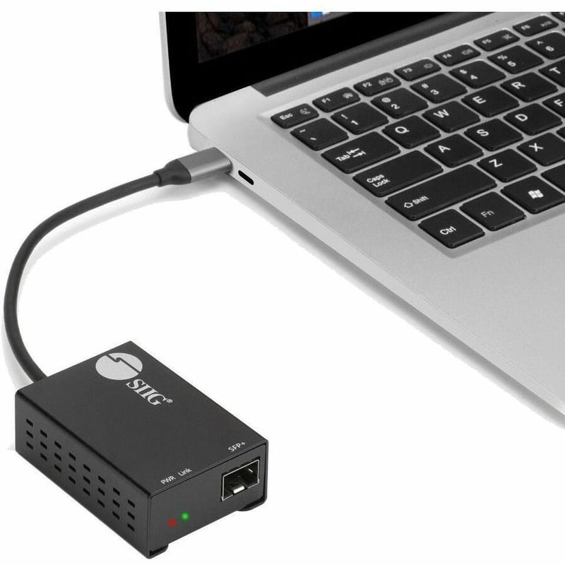 USB-C TO SFP FIBER GIGABIT ETHERNET ADAPTER TAA COMPLIANT - Thumbnail 3