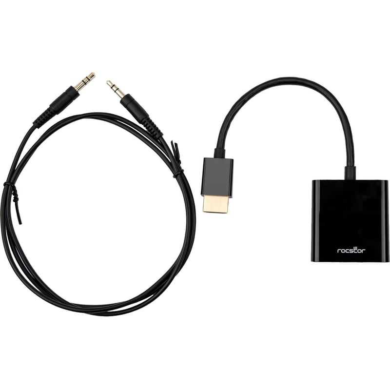 Rocstor Premium HDMI to VGA + 3.5mm Audio Adapter - Thumbnail 1