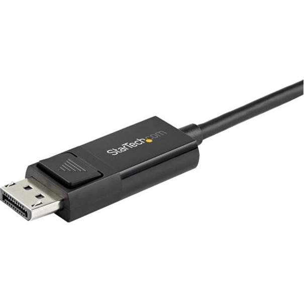 StarTech.com 3ft (1m) USB C to DisplayPort 1.2 Cable 4K 60Hz - Reversible DP to USB-C / USB-C to DP Video Adapter Monitor Cable HBR2/HDR - Thumbnail 2