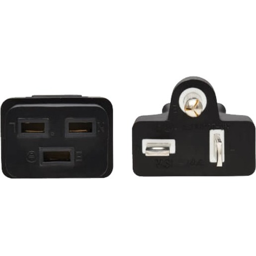 Eaton Tripp Lite Series Power Cord, C19 to NEMA 5-20P - Heavy-Duty, 20A, 125V, 12 AWG, 6 ft. (1.8 m), Black - Thumbnail 4