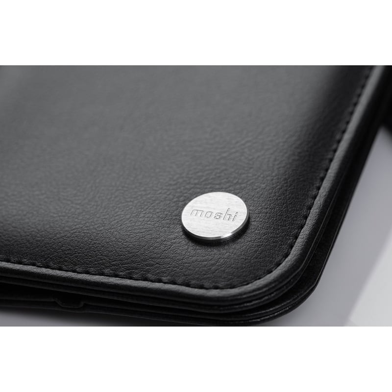 Moshi Overture Carrying Case (Wallet) Apple iPhone 13 Pro Smartphone - Jet Black - Thumbnail 5