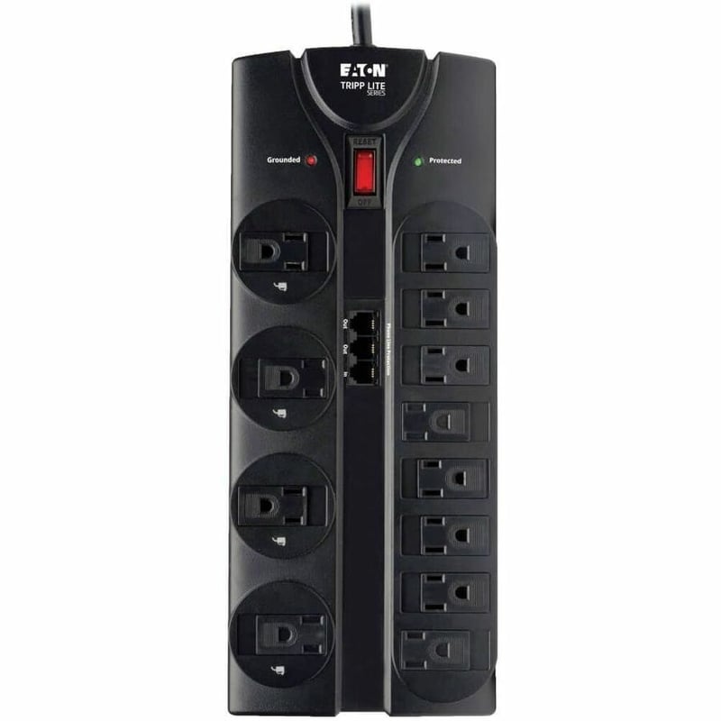 Tripp Lite by Eaton Protect It! 12-Outlet Surge Protector 8 ft. (2.43 m) Cord 2160 Joules Tel/Modem Protection - Thumbnail 4