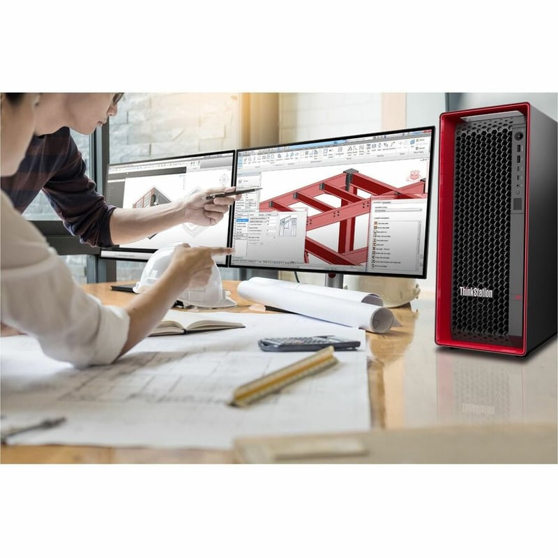 Lenovo ThinkStation P5 30GA004JUS Workstation - 1 Xeon w3-2425 - vPro Technology - 32 GB - 1 TB SSD
