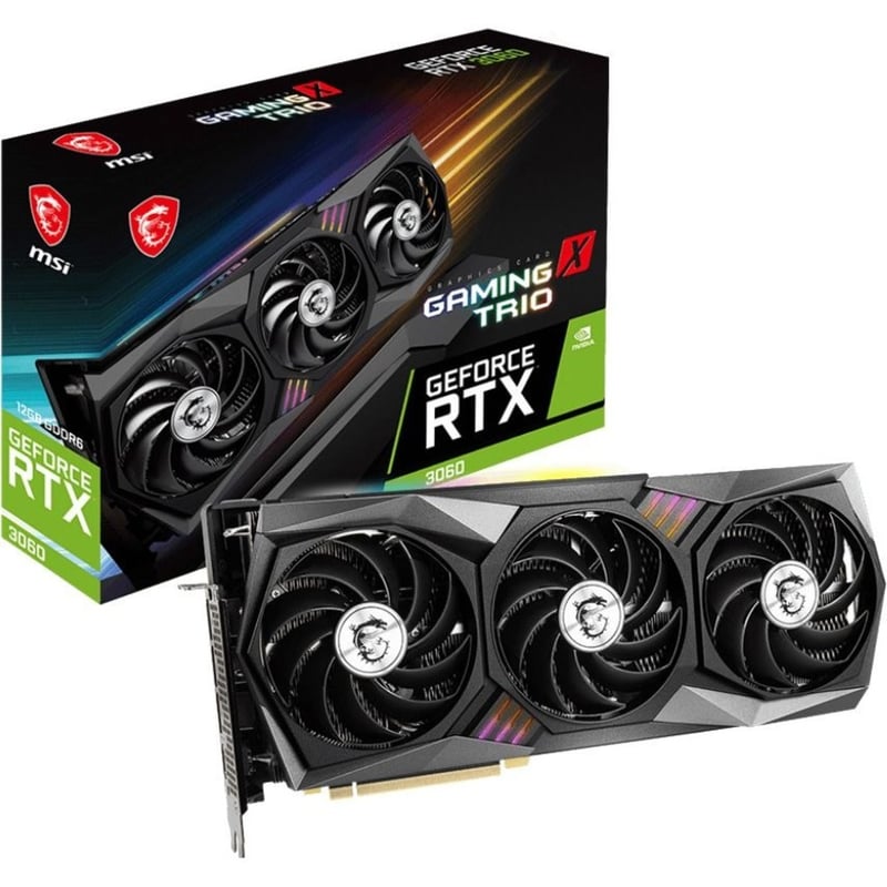 MSI NVIDIA GeForce RTX 3060 Graphic Card - 12 GB GDDR6 - Thumbnail 1