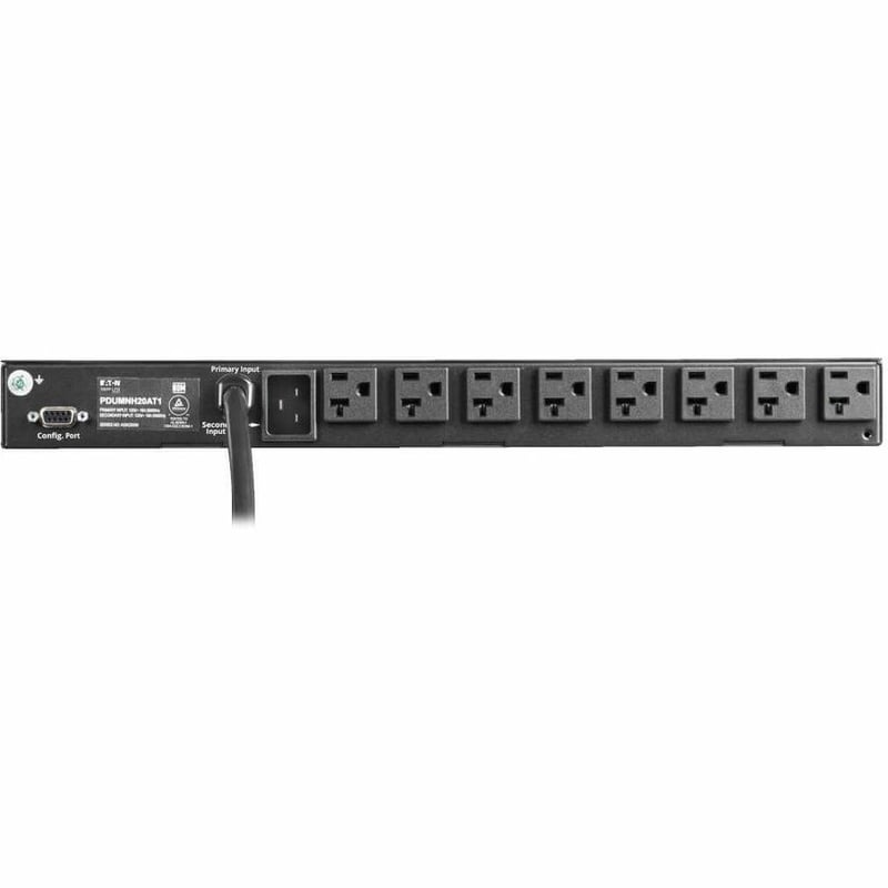 Tripp Lite by Eaton PDU 1.92kW 120V Single-Phase ATS/Monitored PDU - 16 5-15/20R Outlets Dual L5-20P/5-20P Inputs 12 ft. Cords 1U TAA - Thumbnail 2