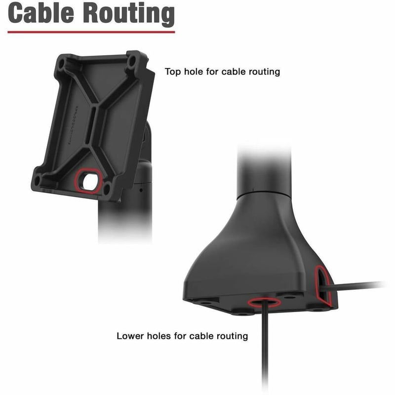 RAM PEDESTAL MOUNT WITH 75X75 + 100X100 VESA 14IN POLE WITH - Thumbnail 4