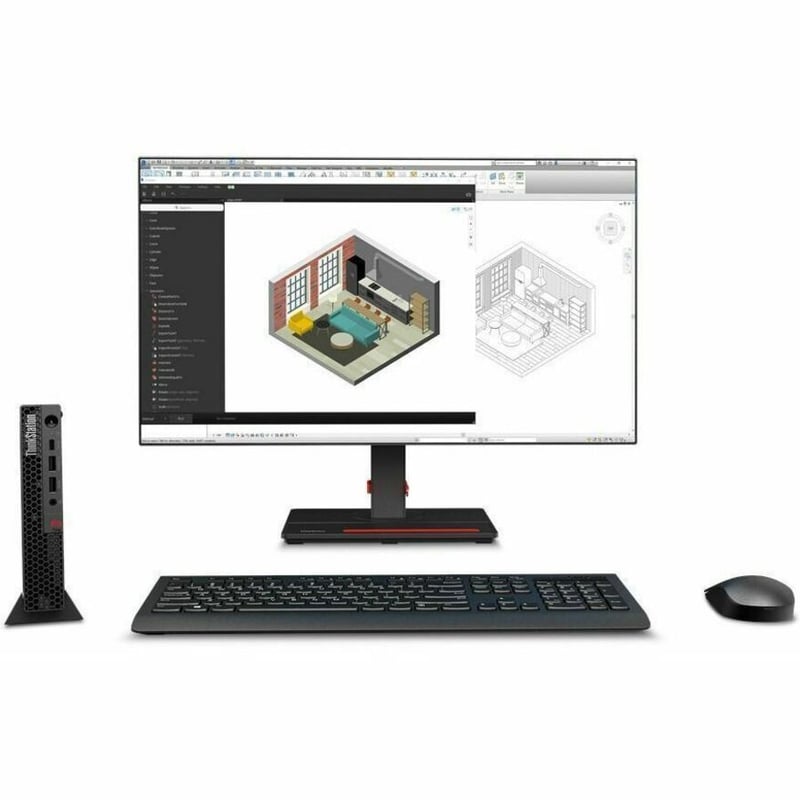 Lenovo ThinkStation P3 30H0000XUS Workstation - 1 x Intel Core i7 13th Gen i7-13700T - 16 GB - 512 GB SSD - Tiny - Thumbnail 5