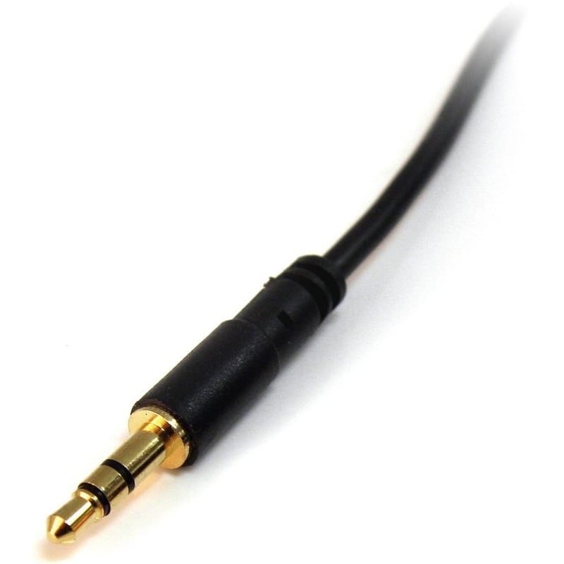 StarTech.com 6 ft Slim 3.5mm Stereo Audio Cable - M/M - Thumbnail 2