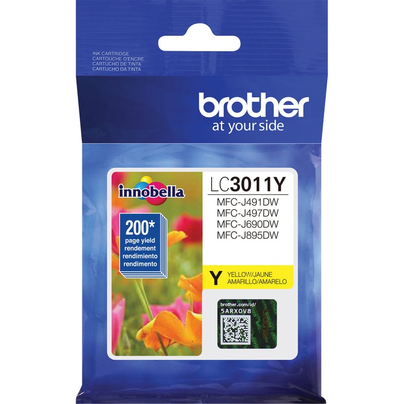 Brother LC3011Y Original Standard Yield Inkjet Ink Cartridge - Single Pack - Yellow - 1 Each - Thumbnail 4