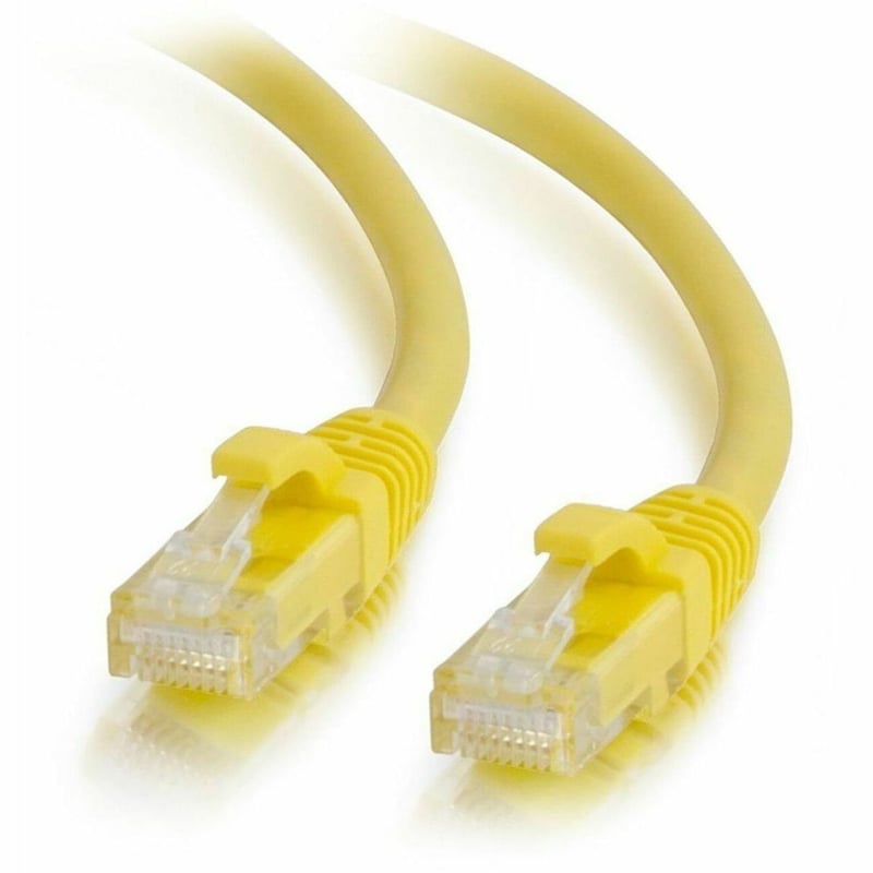 Quiktron Q-Series Patch Cords, CAT5E, Booted, Yellow, 5 FT - Thumbnail 1