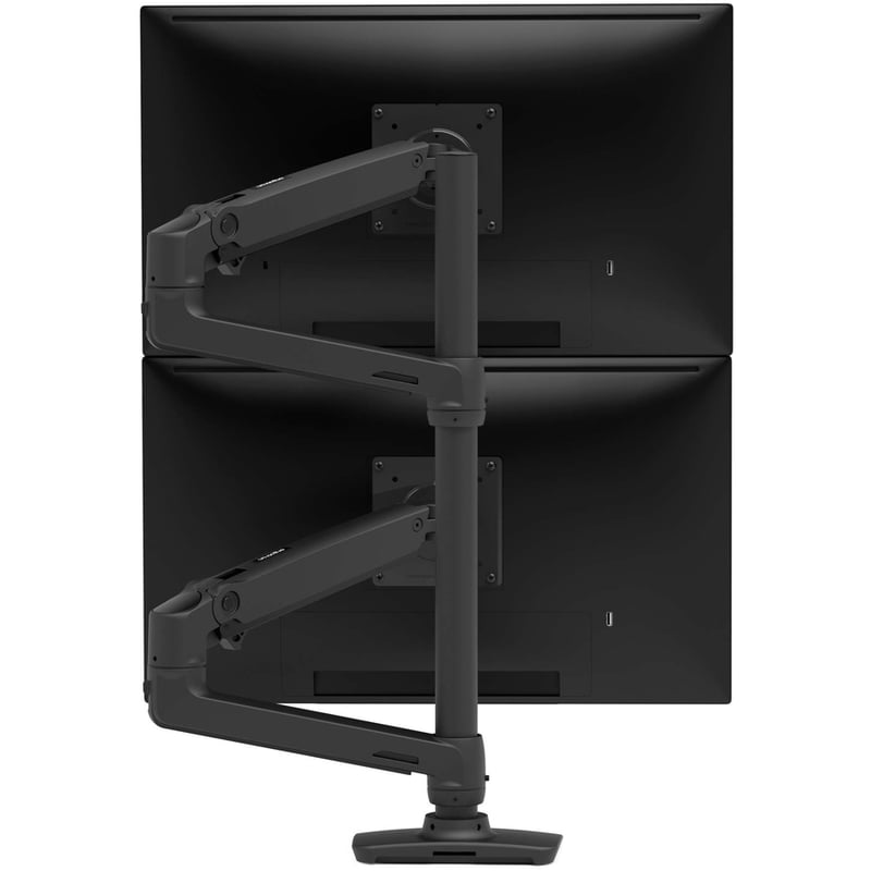 Ergotron Desk Mount for Monitor, Display, TV - Matte Black - Thumbnail 5