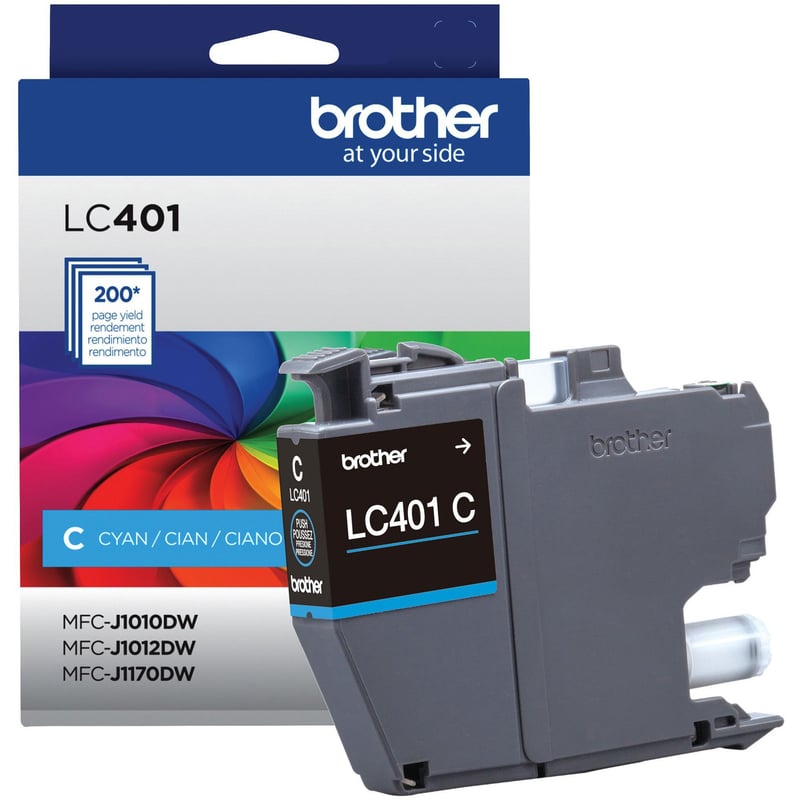 Brother LC401CS Original Standard Yield Inkjet Ink Cartridge - Single Pack - Cyan - 1 Pack - Thumbnail 1