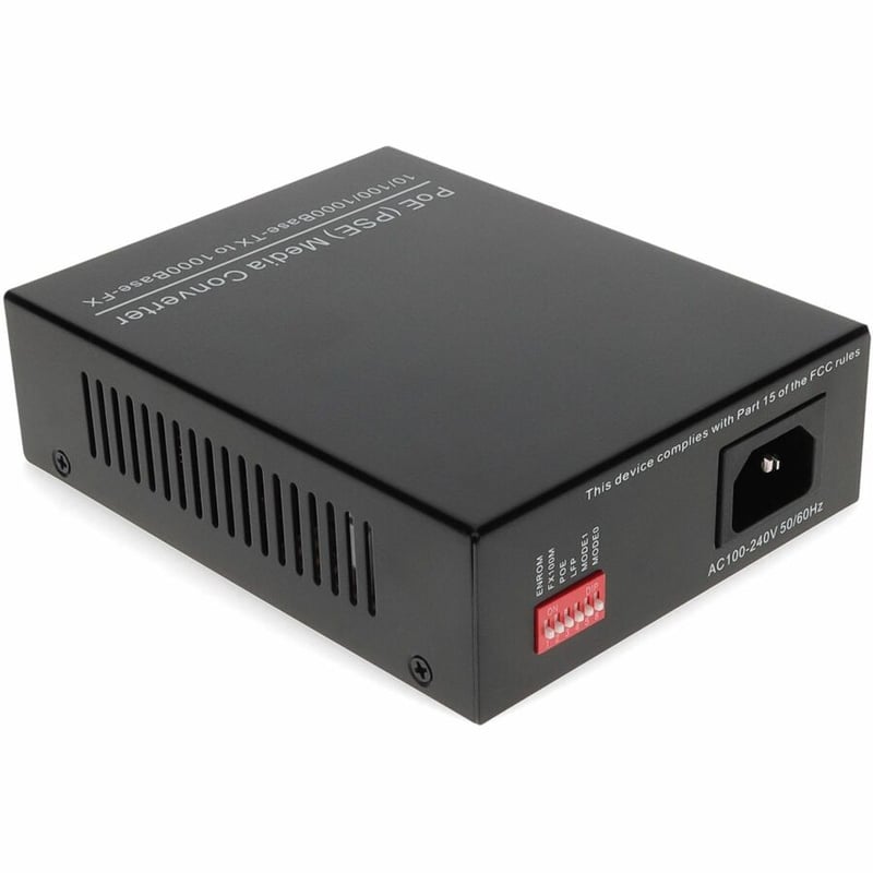 AddOn 10/100/1000Base-TX(RJ-45) to 1000Base-LX(SC) SMF 1310nm 10km POE Media Converter - Thumbnail 3