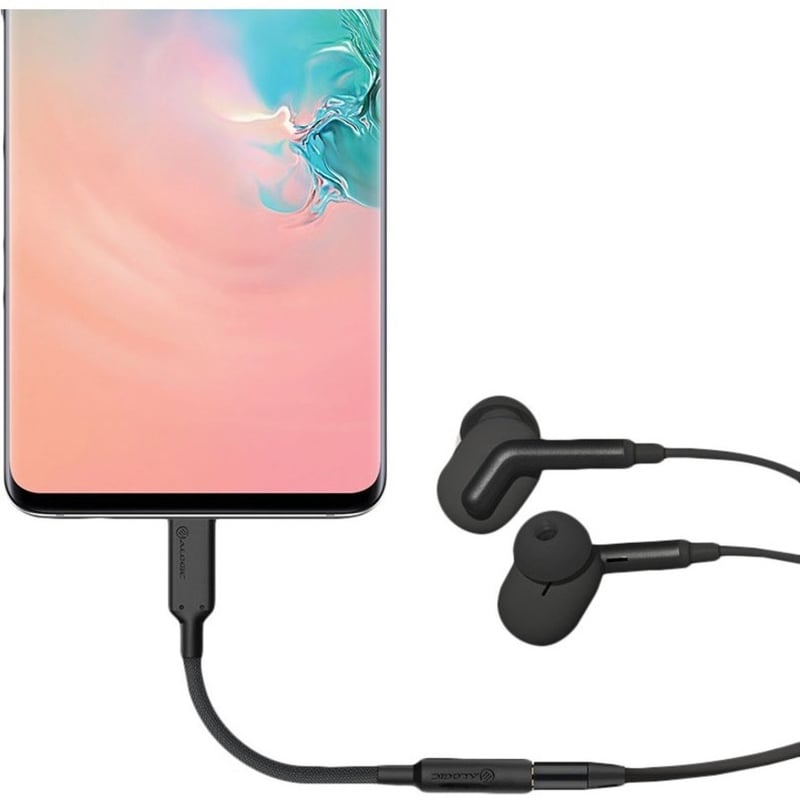 ALOGIC Elements PRO 10cm USB-C to 3.5mm Audio Adapter - Black - Thumbnail 3