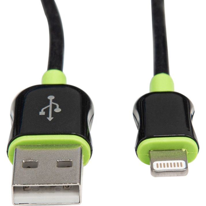 Rocstor Premium 4 ft./1.2 m. Black Lightning to USB Charge Sync Cable - Thumbnail 4