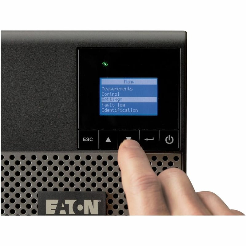Eaton 5P UPS 1440VA 1100W 120V Line-Interactive UPS, 5-15P, 8x 5-15R Outlets, True Sine Wave, Cybersecure Network Card Option, Tower - Thumbnail 2